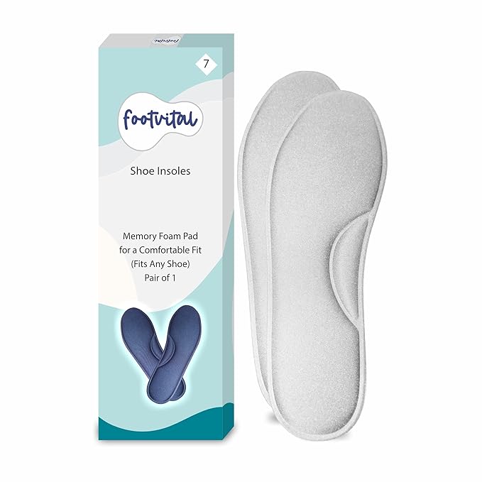 Shoprythm foot Vital 7 / Grey / Pack of 1 Memory Foam Shoe Insoles Shoprythm foot Vital 7 / Grey / Pack of 1 Memory Foam Shoe Insoles